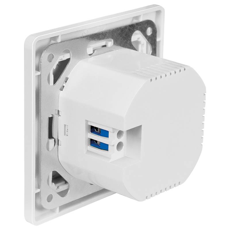 Logilink Wall outlet with 2-port USB-C charger, 25W PD Kabel & Adapter-0