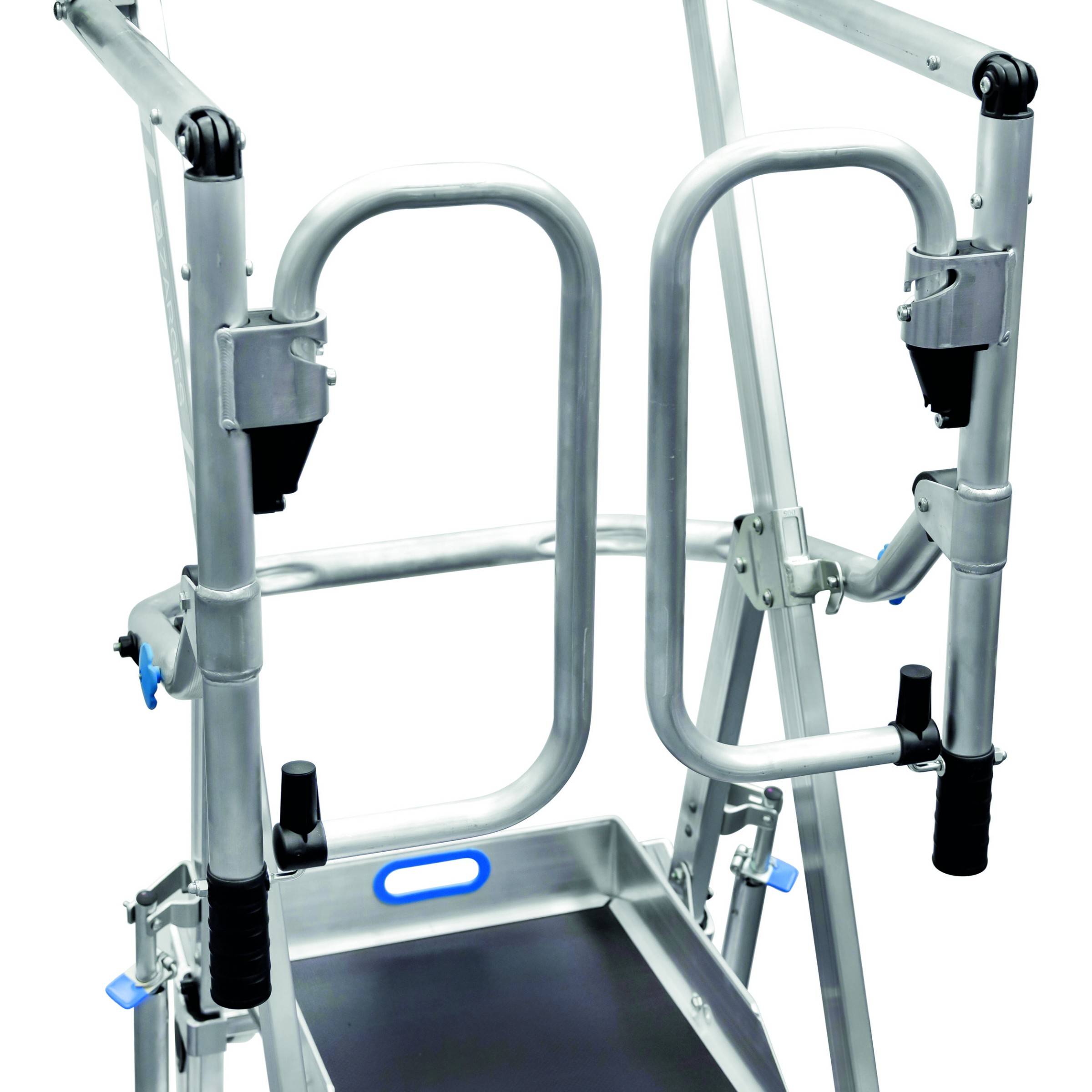 Zarges fahrbar gebördelte Teleskop Plattformleiter ZAP SAFEMASTER MAX S 5 Stufen-3