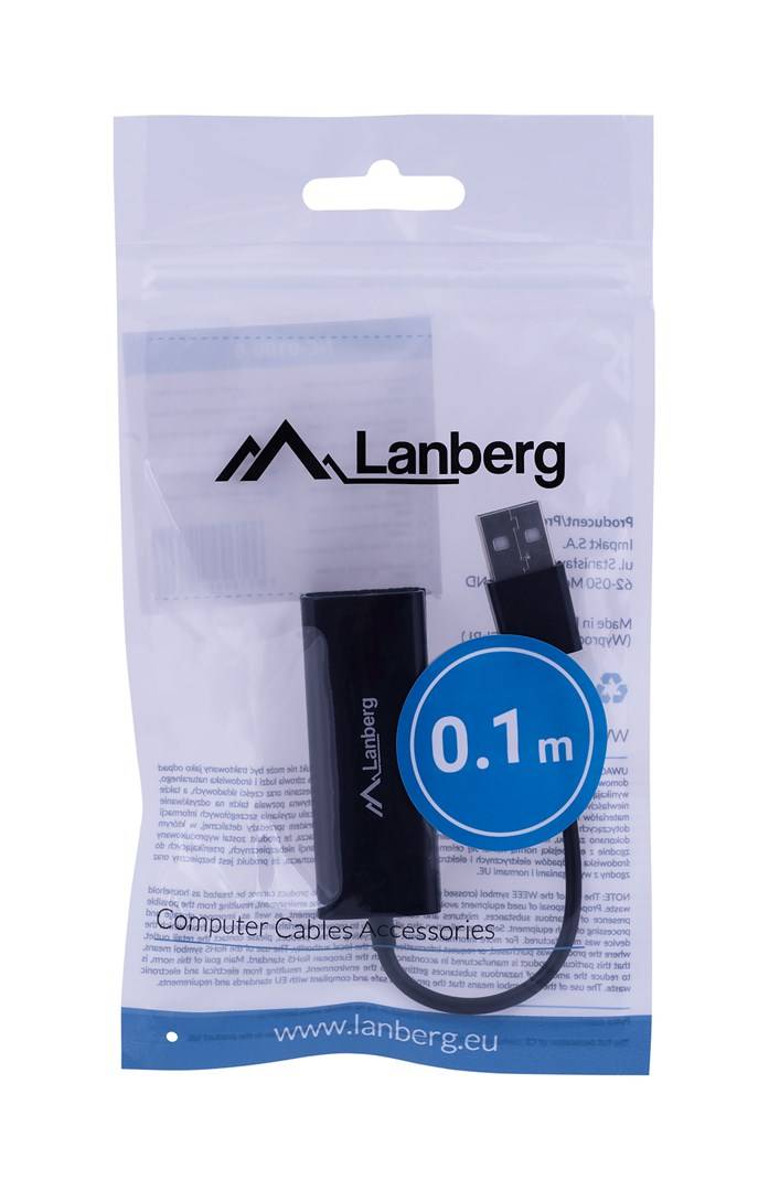 Lanberg NC-0100-01 - Netzwerkadapter - USB 2.0-1