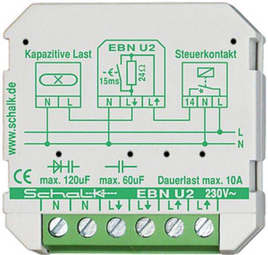 SCHALK Einschaltstrombegrenzer 230V AC / 10A / Doseneinbau EBN U2-0