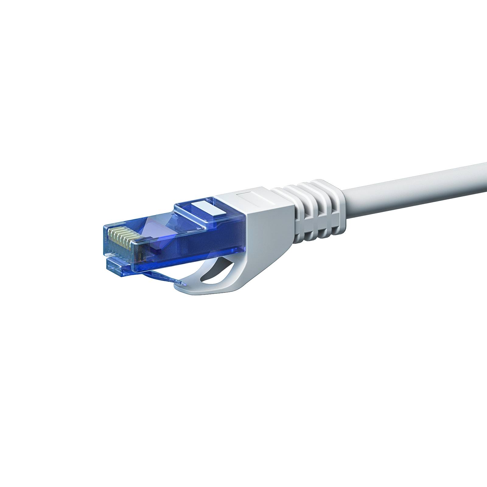 CAT6a Netzwerkkabel 100% Kupfer - U/UTP - 10 Meter - Weiß-1