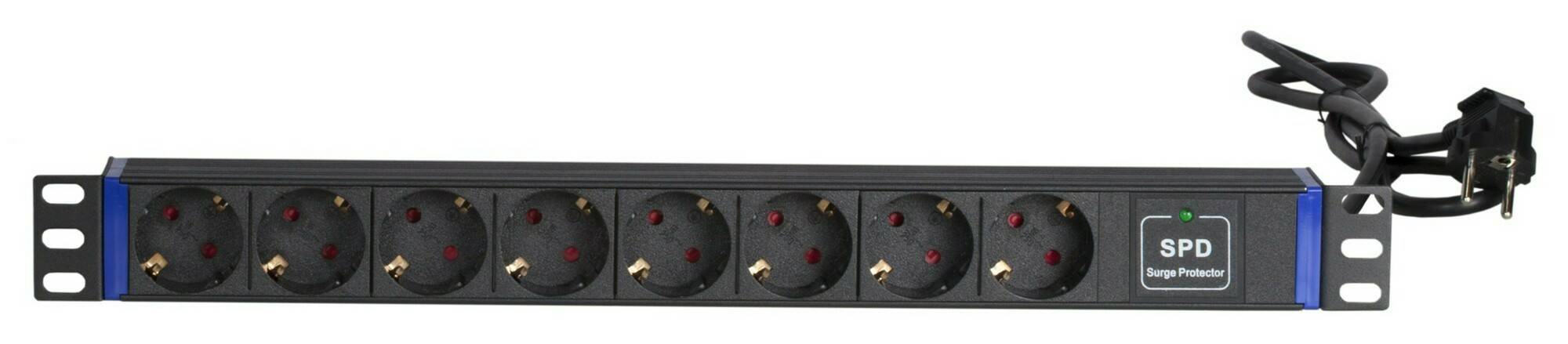 19” Steckdosenleiste - 8-fach - Surge Protection Device-2