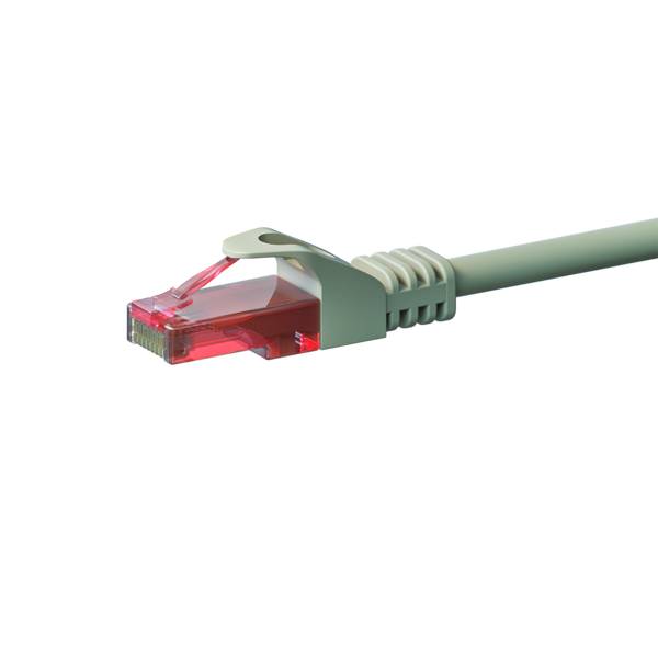 CAT6 Netzwerkkabel, U/UTP, 15 meter, Grau, 100% Kupfer