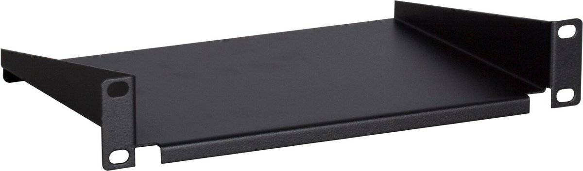 10” Fachboden, 1 HE, für 10” Serverschränke, Schwarz, (BxTxH) 250 x 136 x 44 mm-0