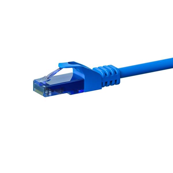 CAT6a Netzwerkkabel 100% Kupfer - U/UTP - 7,50 meter - Blau