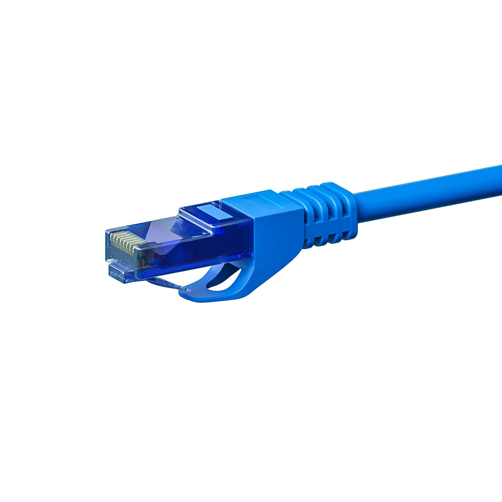 CAT6a Netzwerkkabel 100% Kupfer - U/UTP - 7,50 meter - Blau-1