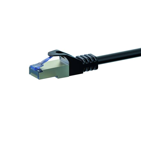 CAT 6a Netzwerkkabel LSOH - S/FTP - 1 Meter - Schwarz