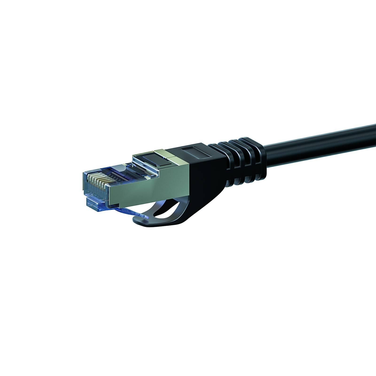 CAT 6a Netzwerkkabel LSOH - S/FTP - 1 Meter - Schwarz-1