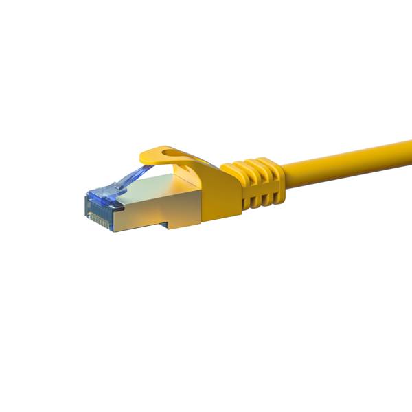 CAT 6a Netzwerkkabel LSOH - S/FTP - 2 Meter - Gelb