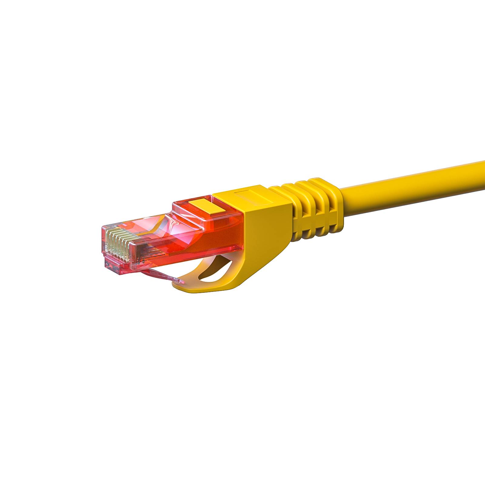 CAT6 Netzwerkkabel, U/UTP, 7,5 Meter, Gelb, 100% Kupfer-1