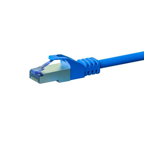 CAT 6a Netzwerkkabel LSOH - S/FTP - 0,25 Meter - Blau