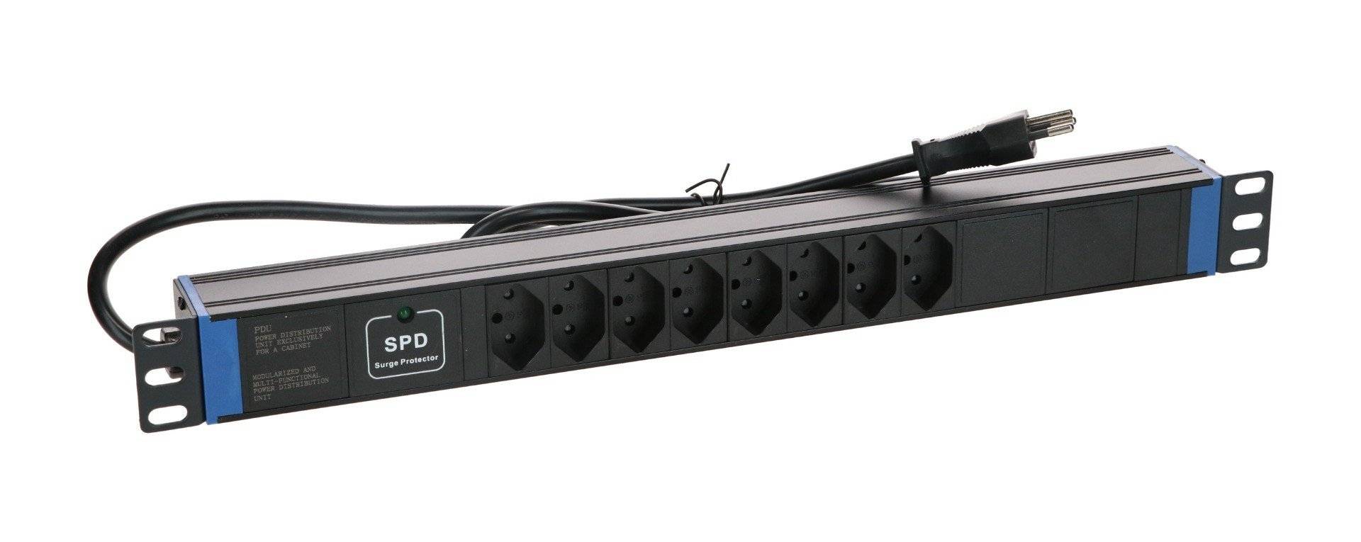 19" Schweizer Steckdosenleiste Master Overload - 8-fach-0