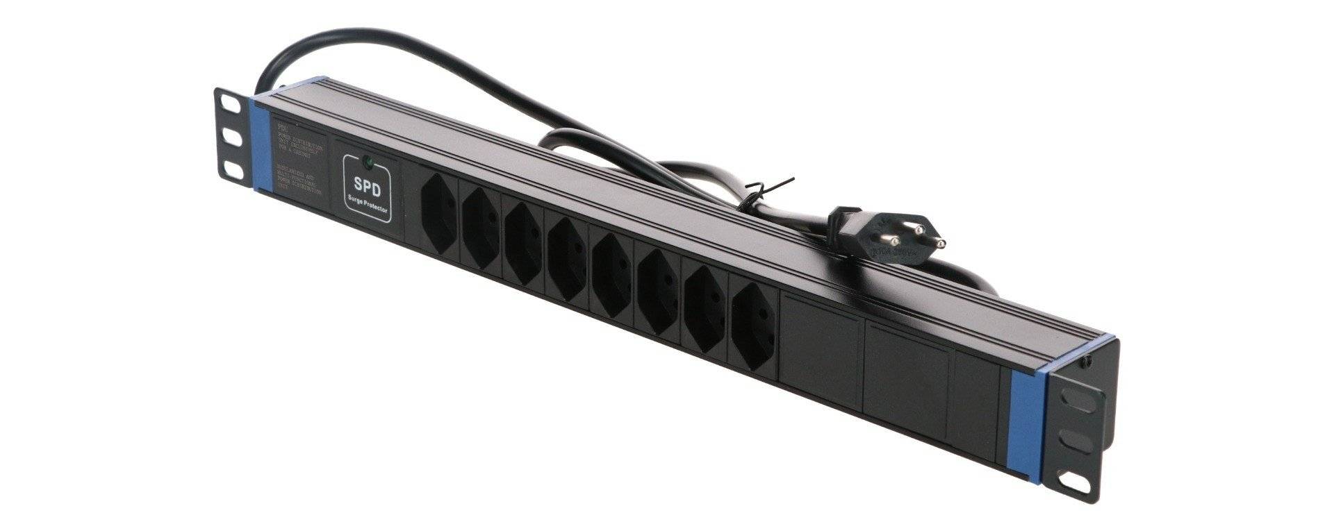 19" Schweizer Steckdosenleiste Master Overload - 8-fach-1