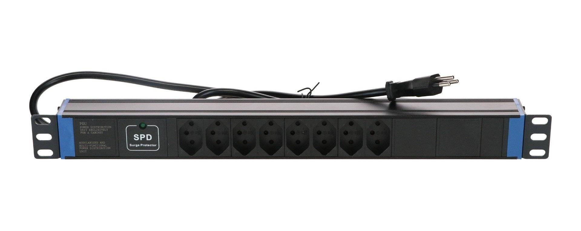 19" Schweizer Steckdosenleiste Master Overload - 8-fach-2