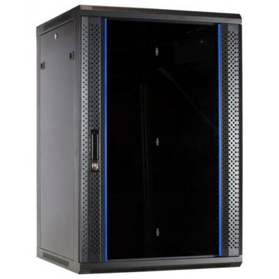 22 HE Serverschrank, Wandgehäuse mit Glastür (BxTxH) 600 x 600 x 1100mm-0