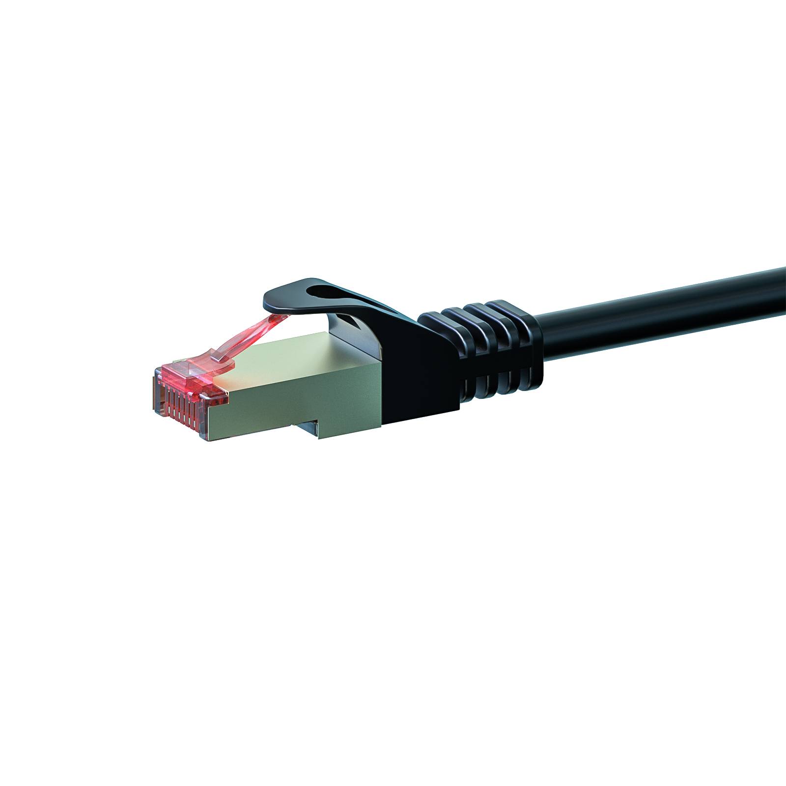 CAT 6 Netzwerkkabel LSOH - S/FTP - 0,50 Meter - Schwarz-0