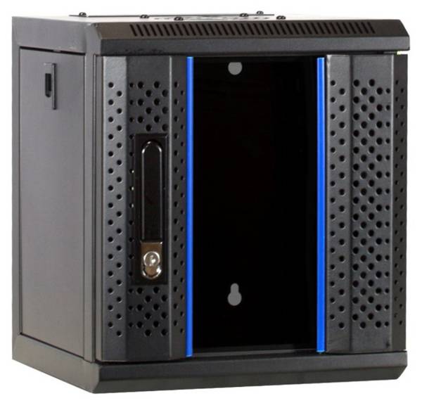 6 HE, 10" Serverschrank, mit Glastür, (BxTxH) 312x310x352mm
