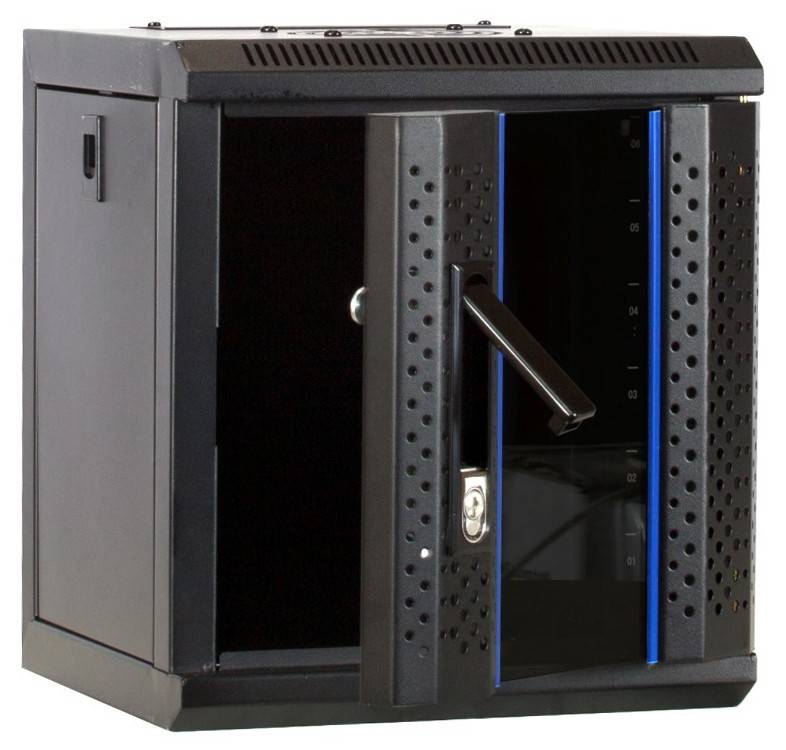 6 HE, 10" Serverschrank, mit Glastür, (BxTxH) 312x310x352mm-1