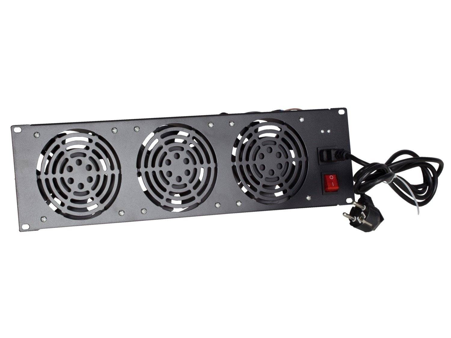 Lüftereinheit - Ventilator Paket mit 3 Ventilatoren geeignet für zwischen den schienen - 3U-0