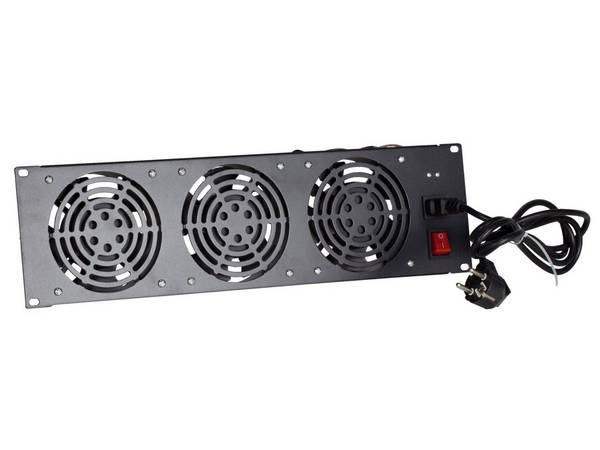 Lüftereinheit - Ventilator Paket mit 3 Ventilatoren geeignet für zwischen den schienen - 3U