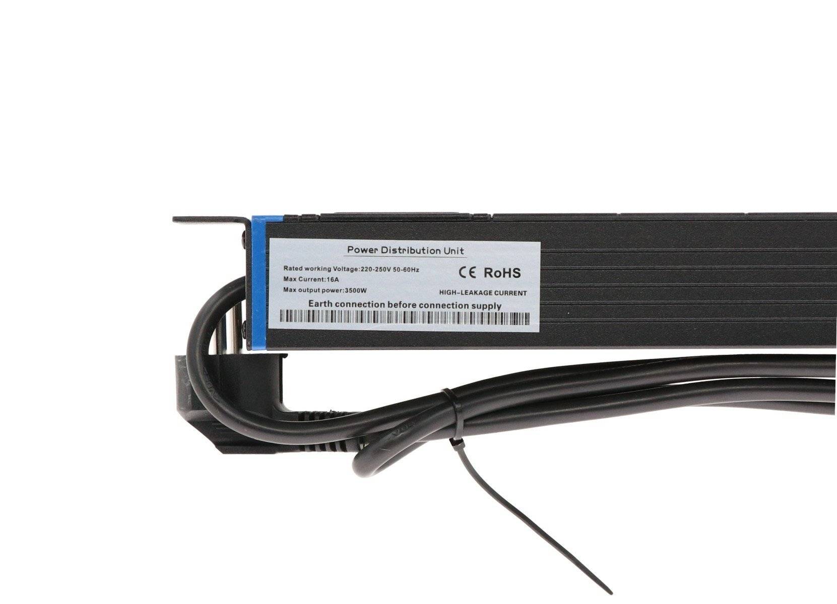 19” Steckdosenleiste mit C14 Stecker - 8-fach-3