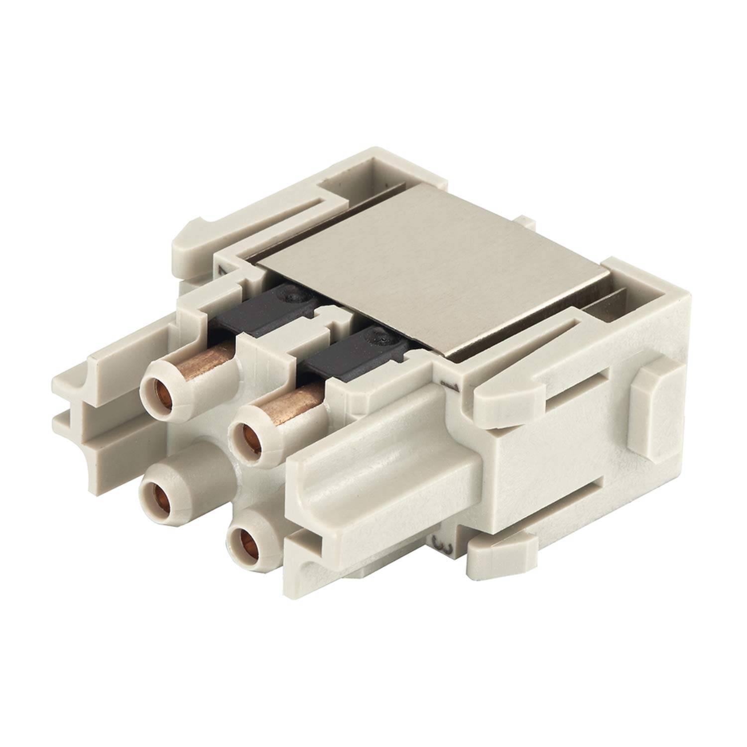 Harting 09140044713, Han SC Modul mit Metall Ferrule Buchseneinsatz (F) 4-polig-0