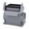 Harting 05300060267, Han 6B Sockelgehäuse hoch, 2xM40 seitlicher Kabelabgang