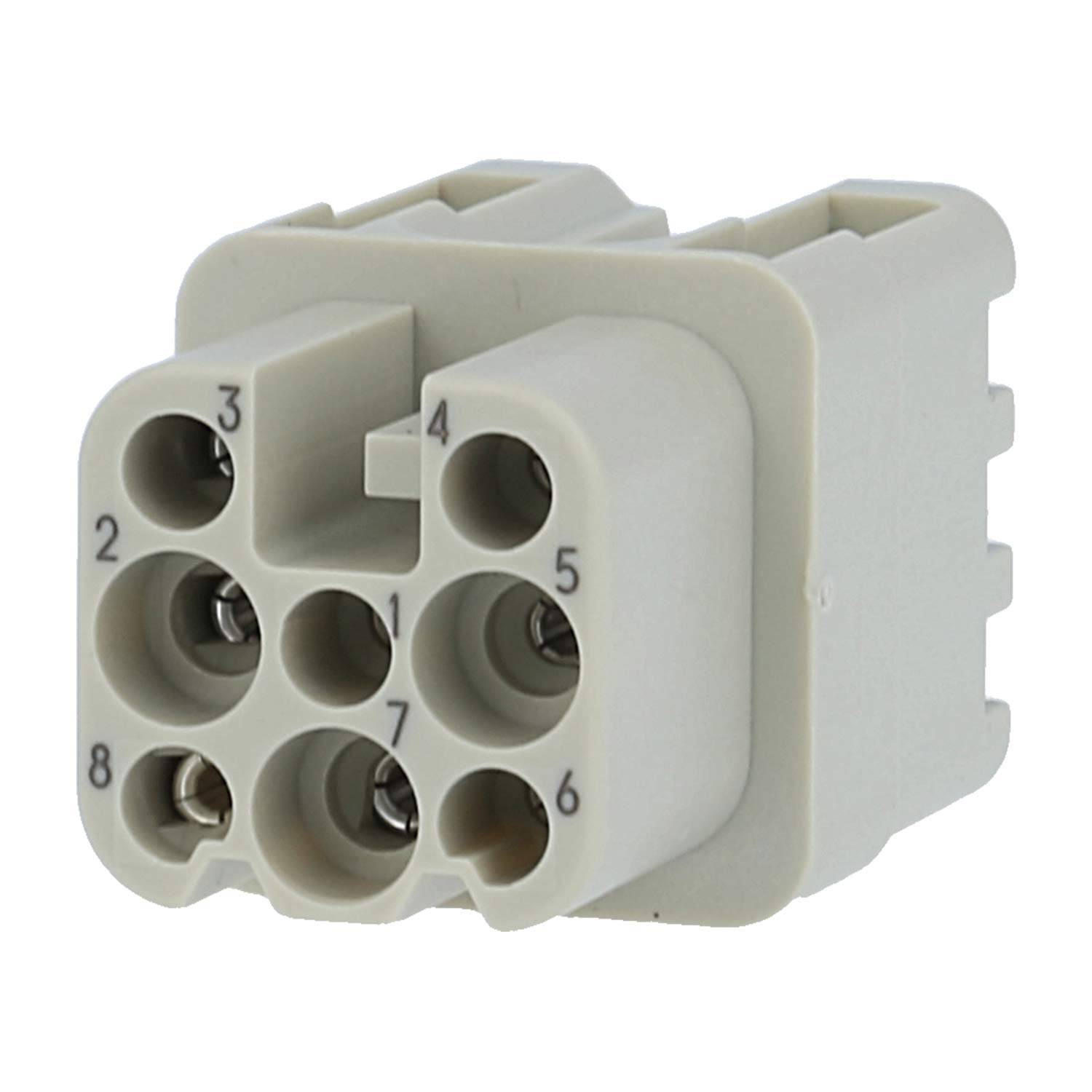 HARTING Han 8D Buchseneinsatz (F) Quick-Lock-Anschluss, 8-polig AC 50V / DC 120V, 10A - 1 Stück-0