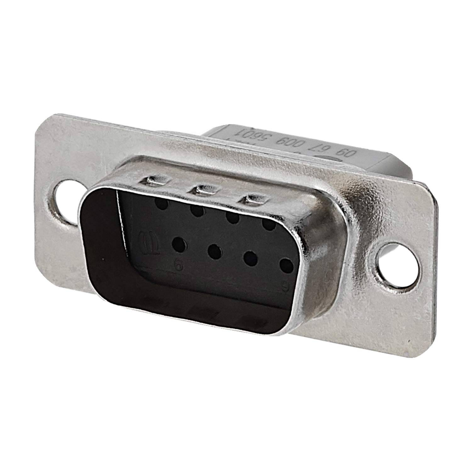 Harting 09670095601, D-Sub Stifteinsatz (M) passend für D-Sub Gehäuse Baugröße-0