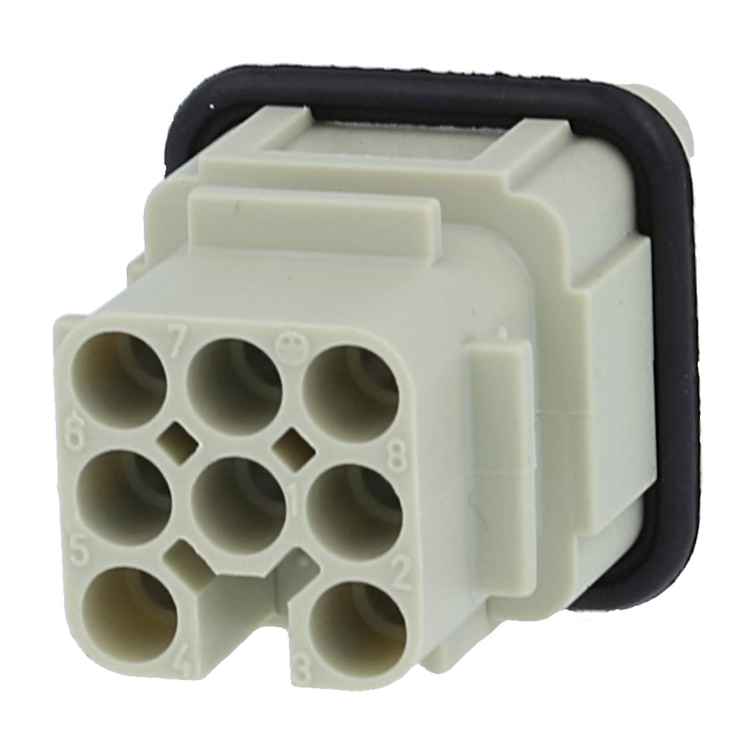 HARTING Han 8D Stifteinsatz (M) Crimpanschluss, 8-polig AC 50V / DC 120V, 10A - 1 Stück-3