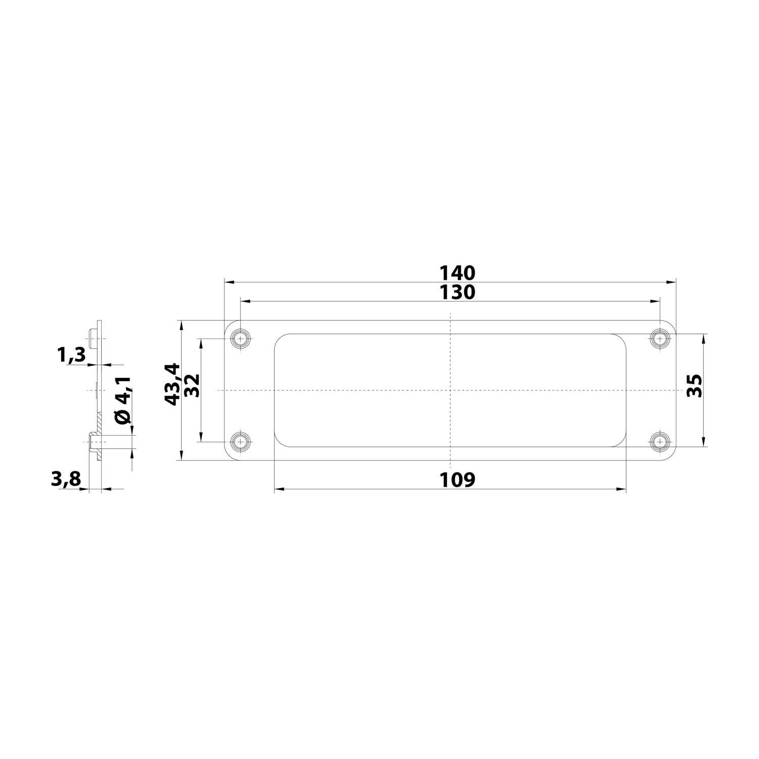 HARTING Han 24B Flanschgummidichtung mit Haltekontur passend für Anbaugehäuse Dichtung Nitril-Butadien-Kautschuk (NBR)-1