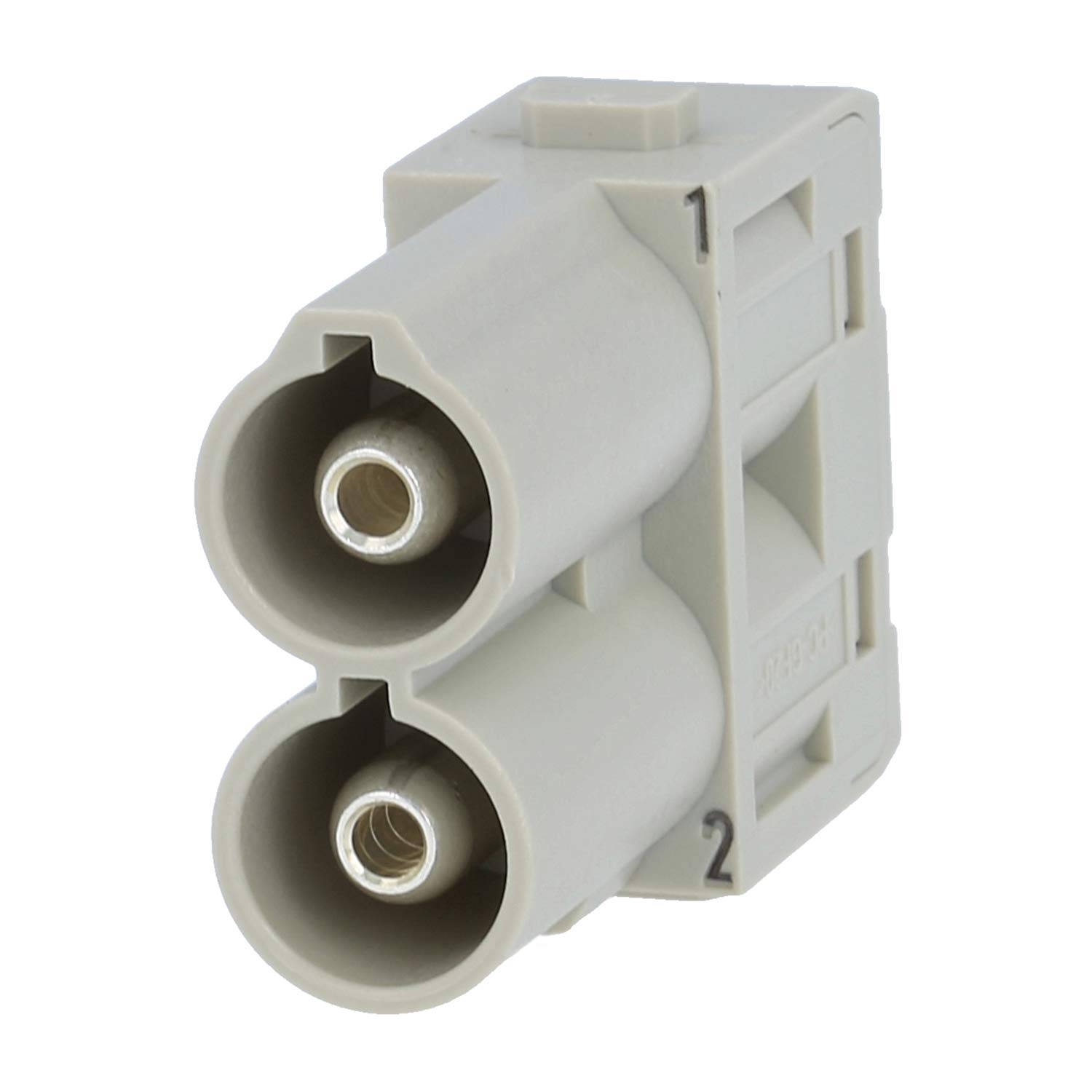 HARTING Han 70 Ampere Modul Stifteinsatz (M) Axialschraubanschluss, 2-polig 1000V, 70A - 1 Stück-0