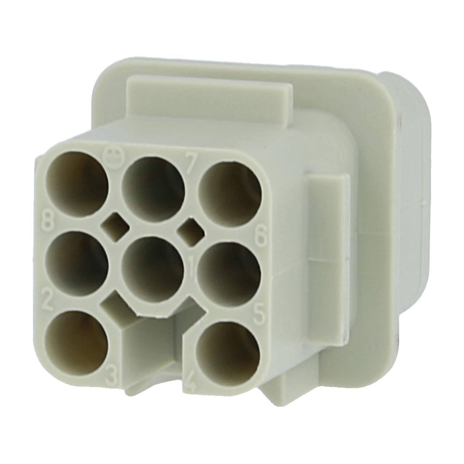 HARTING Han 8D Buchseneinsatz (F) Crimpanschluss, 8-polig AC 50V / DC 120V, 10A - 1 Stück-3