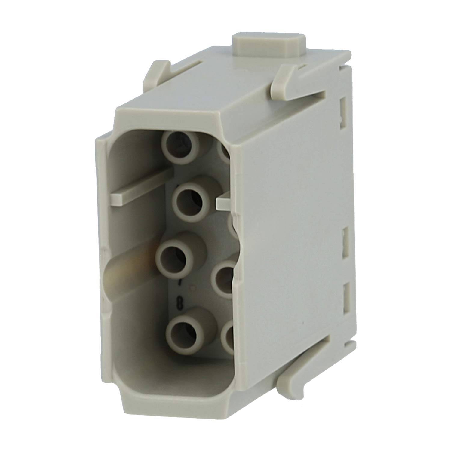 HARTING Han EE Modul Stifteinsatz (M) Crimpanschluss, 8-polig 400V, 16A - 1 Stück-0