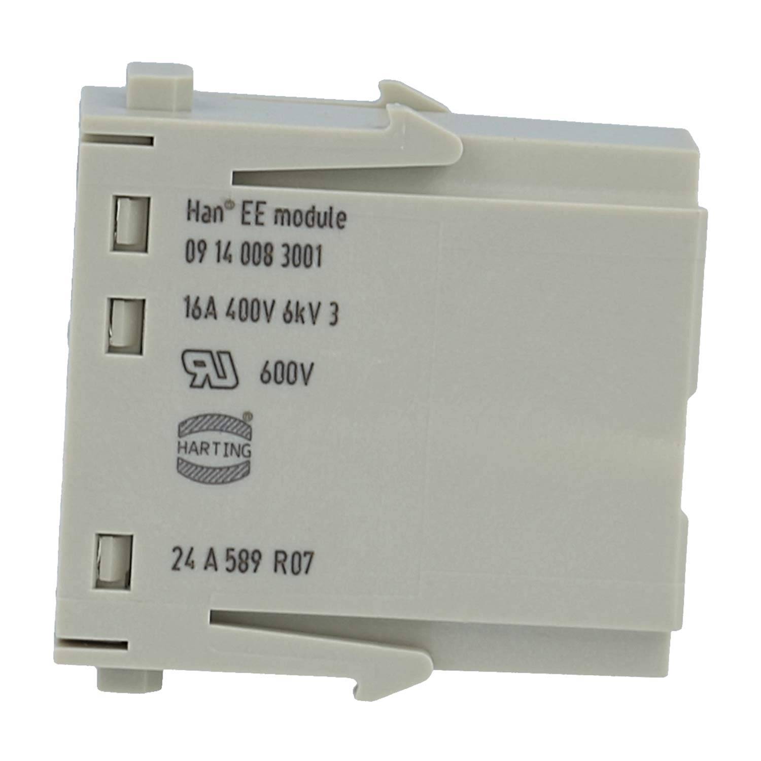 HARTING Han EE Modul Stifteinsatz (M) Crimpanschluss, 8-polig 400V, 16A - 1 Stück-4