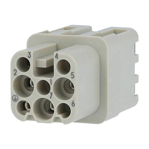 HARTING Han 7D Buchseneinsatz (F) Quick-Lock-Anschluss, 7-polig+PE 250V, 10A - 1 Stück