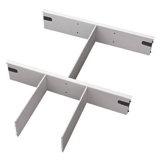 Hammerbacher Trennstege, Set 4 x A4, 2 x A5, 4 x A6, für Rollcontainer und Standcontainer, grau