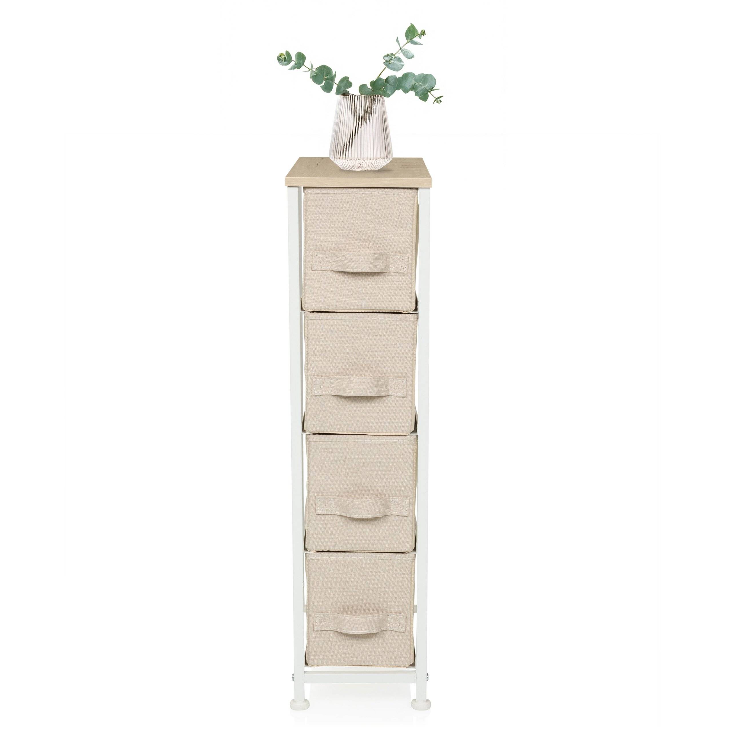 Regal FOLDRESS S 20x48x76cm 4 Fächer beige hjh LIVING-2