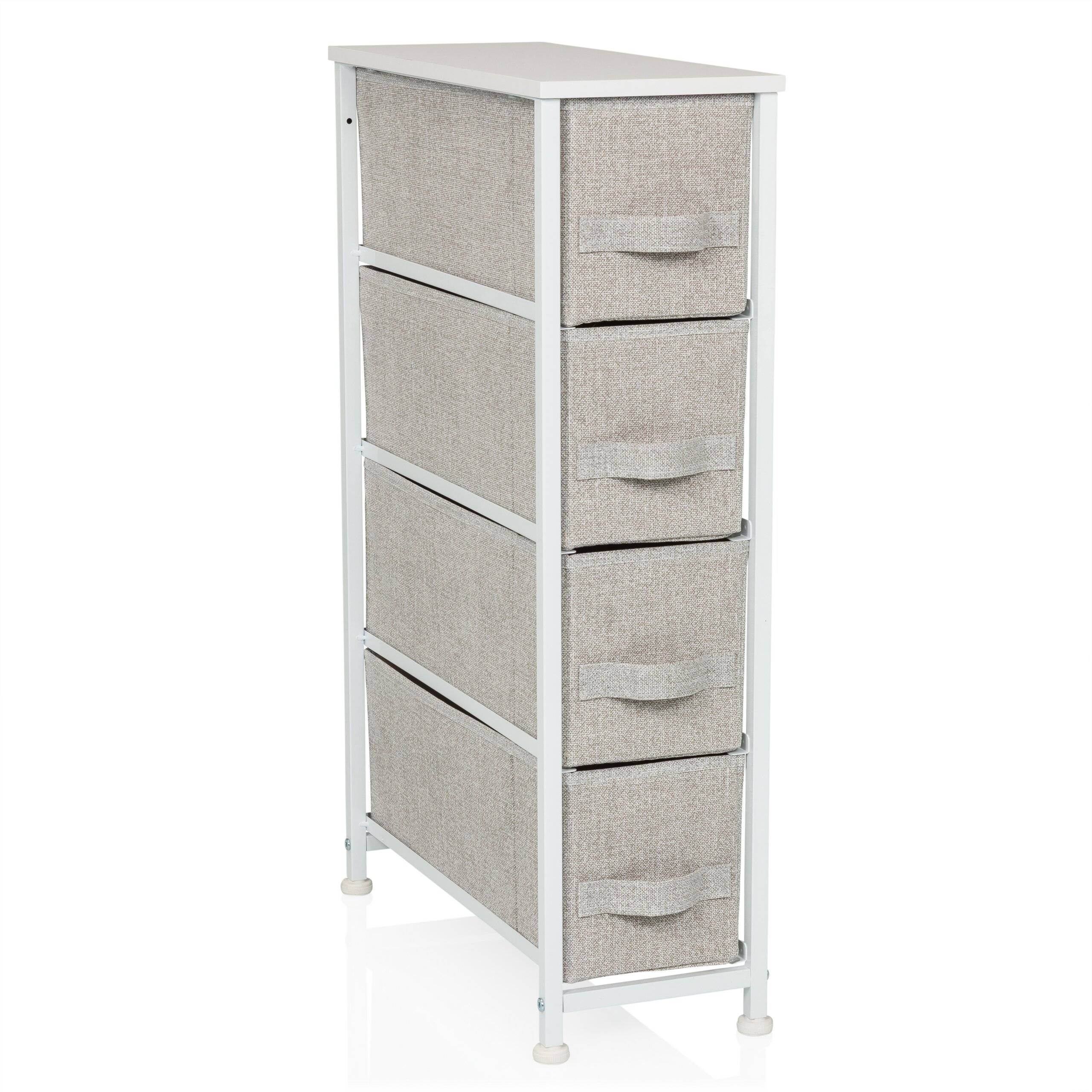 Regal FOLDRESS S 20x48x76cm 4 Fächer grau hjh LIVING-0