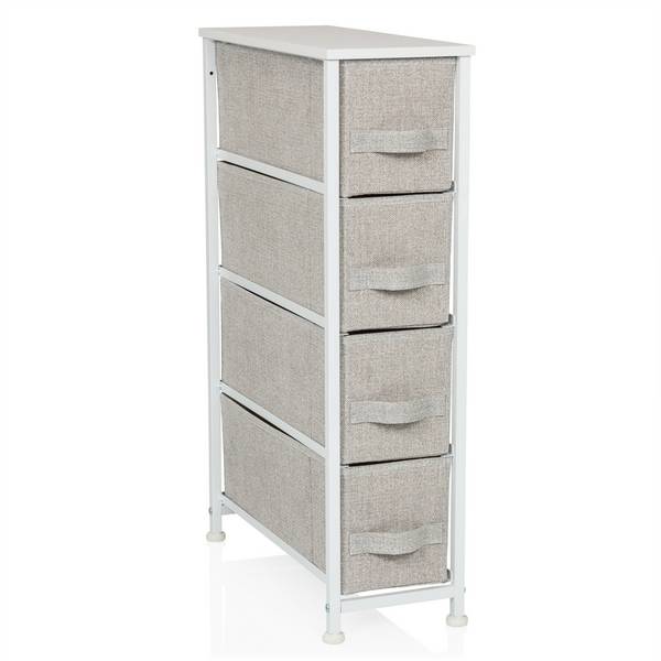 Regal FOLDRESS S 20x48x76cm 4 Fächer grau hjh LIVING