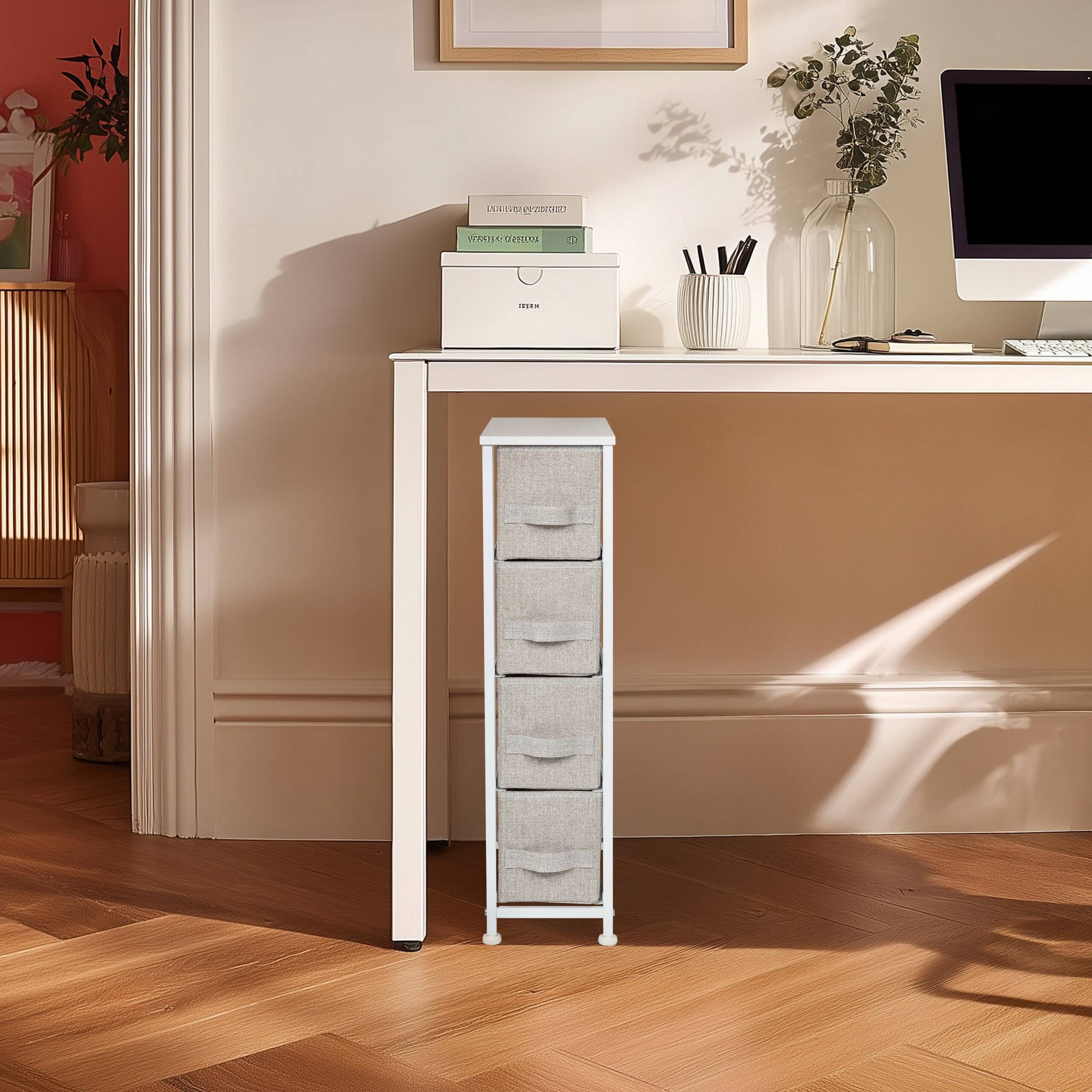 Regal FOLDRESS S 20x48x76cm 4 Fächer grau hjh LIVING-3