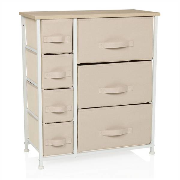 Regal FOLDRESS B 63,5x30x73cm 7 Fächer beige hjh LIVING