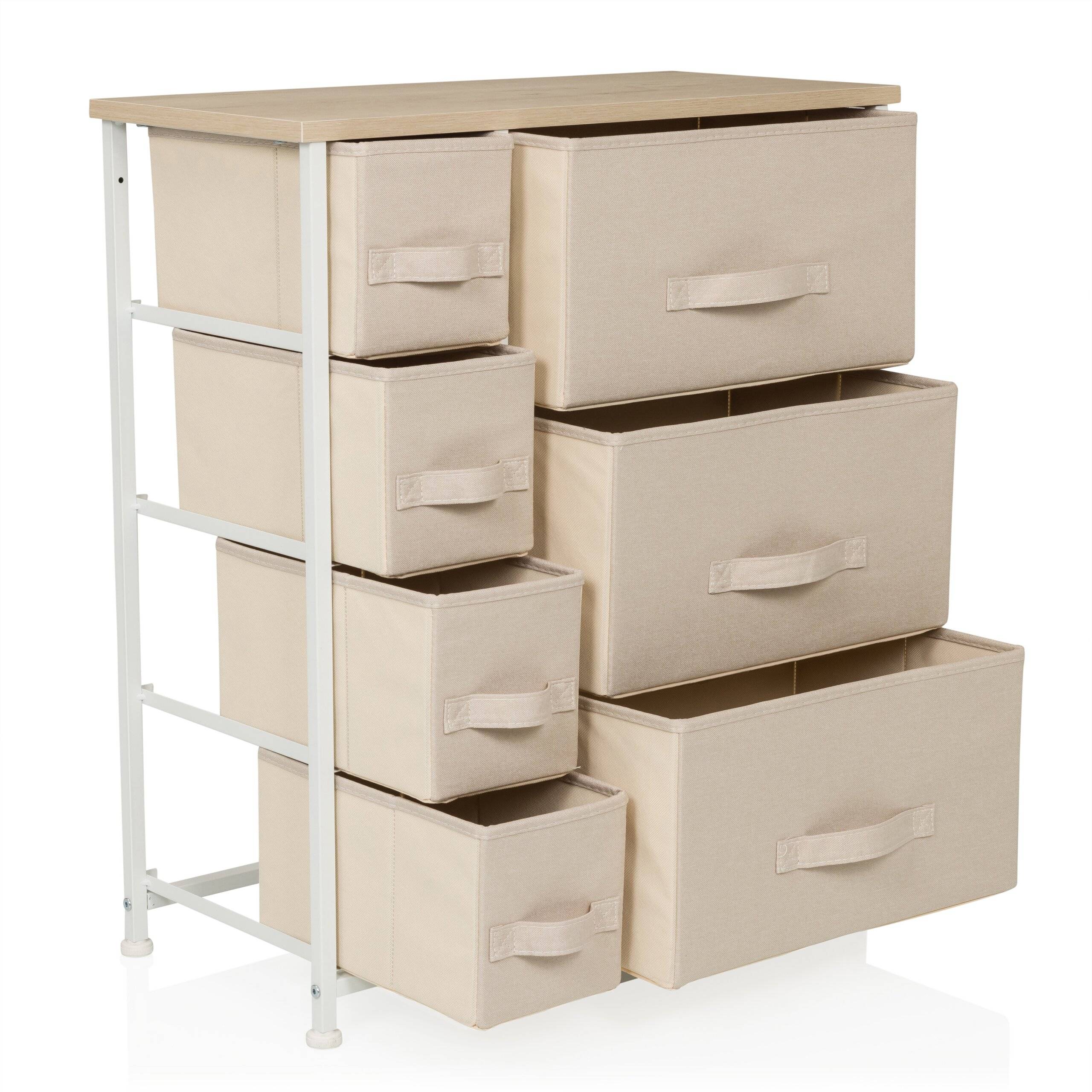 Regal FOLDRESS B 63,5x30x73cm 7 Fächer beige hjh LIVING-3