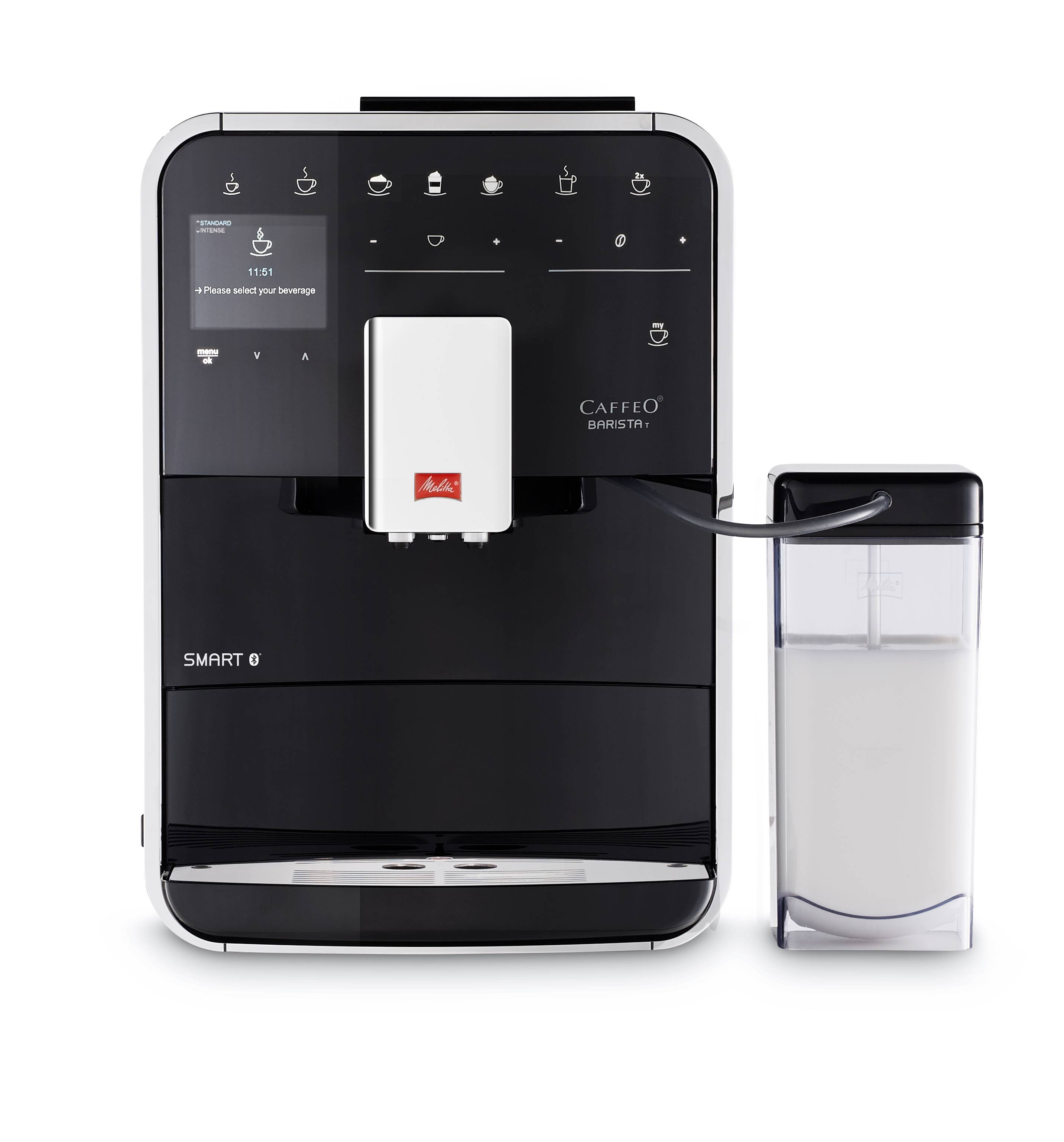 Melitta CAFFEO Barista T Smart F83/0-102 - Automatische Kaffeemaschine mit Milchaufschäumer-1