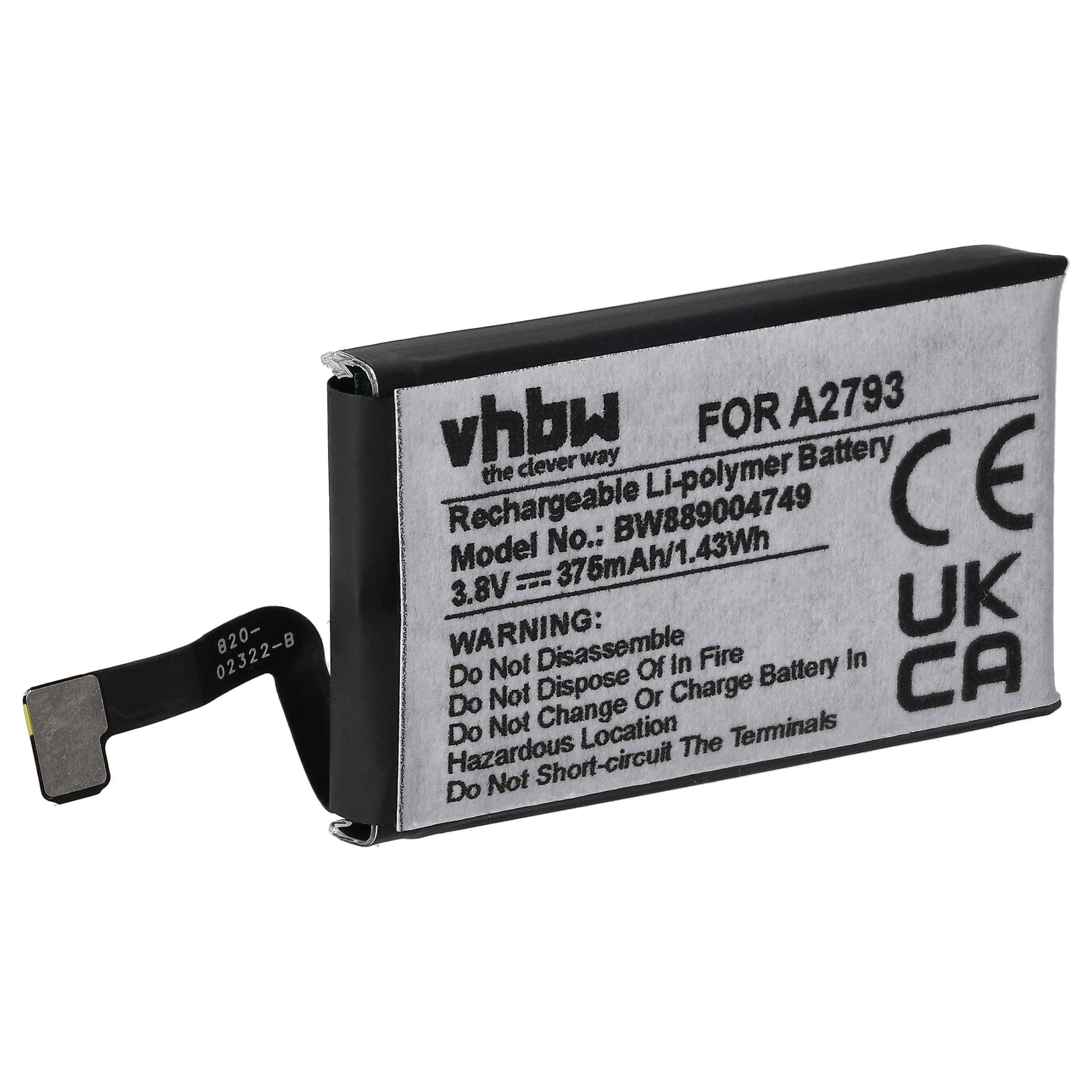 vhbw Akku kompatibel mit Apple AirPods 3 | Wireless Headset Kopfhörer (375 mAh, 3,8 V, Li-Polymer)-0