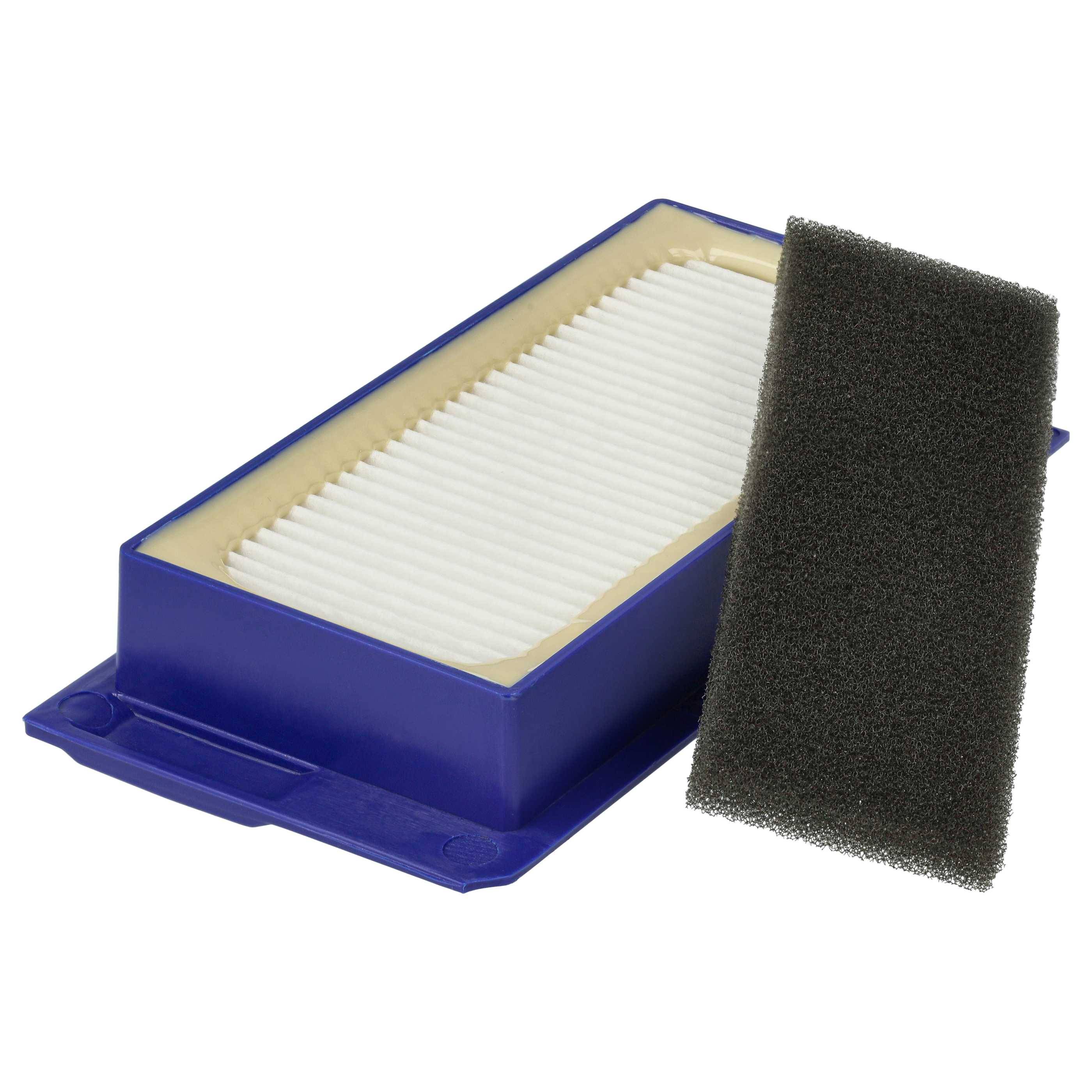 vhbw Filter-Set Ersatz für Rowenta ZR710101 für Saugroboter - 2x Ersatz-Filter (HEPA-Filter, Schaumstoff-Filter)-1