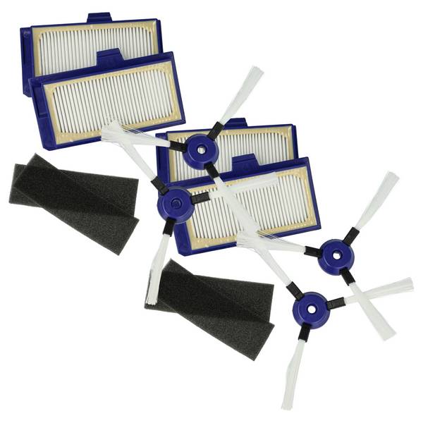 vhbw 12-tlg. Wartungskit kompatibel mit Rowenta Smart Force Extreme RR7145WH, RR7157, RR7126, RR7145 Saugroboter