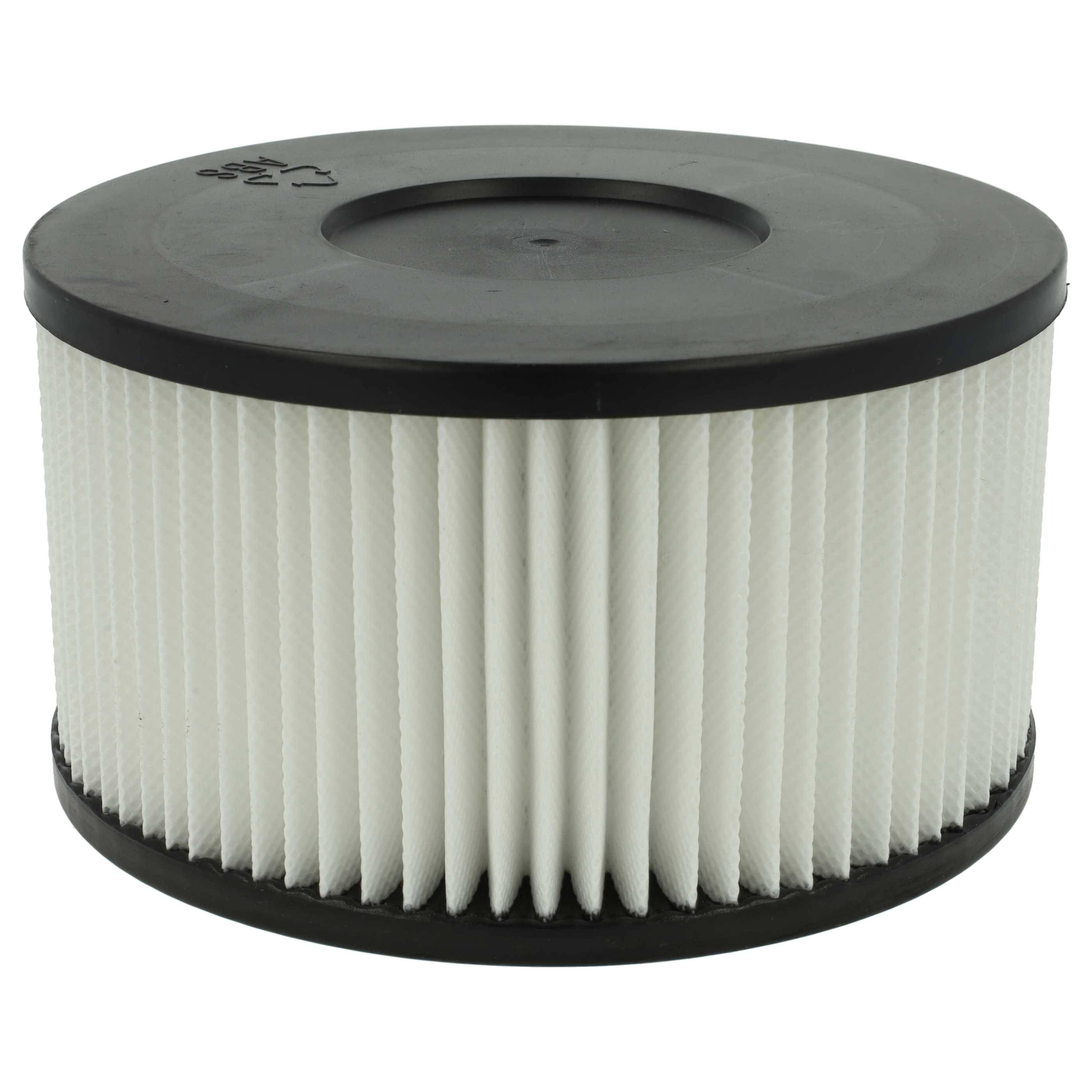 vhbw 4x Staubsaugerfilter kompatibel mit GeKo 1650 W | 2000 W Aschesauger - HEPA-Filter Schwarz Weiß-1