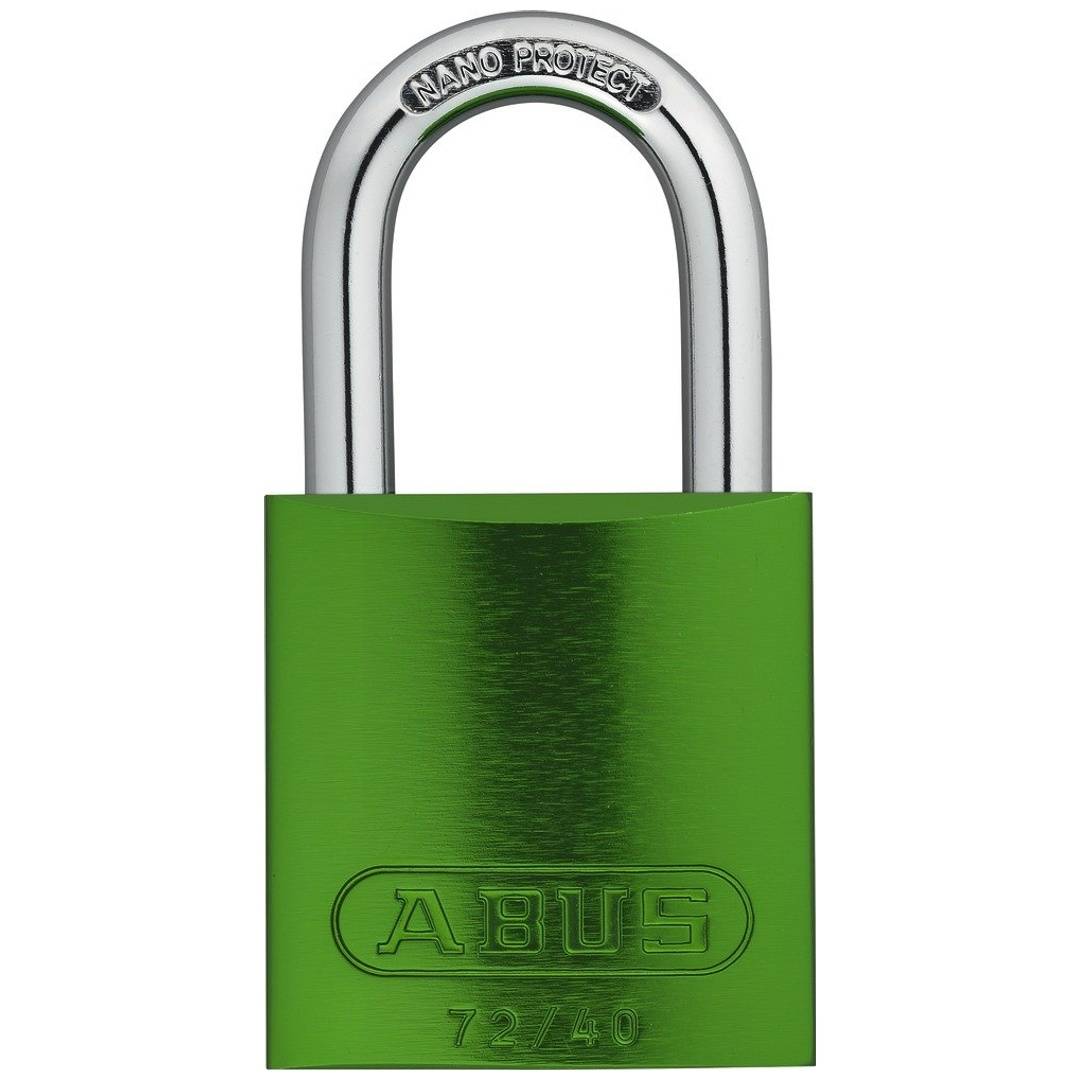 ABUS Vorhangschloss Aluminium 72/40 grün gl.-0