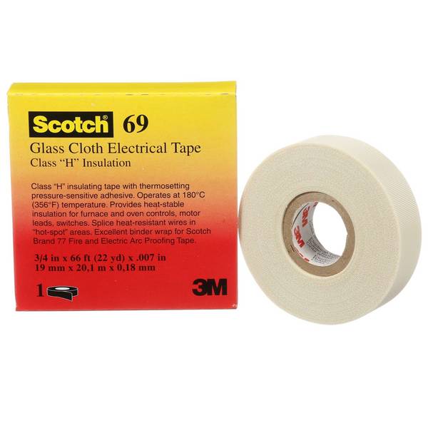 3M ET 69 Glasgewebeband MC15, 33 m x 15 mm, weiss